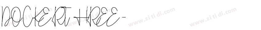 DOCKER THREE字体转换